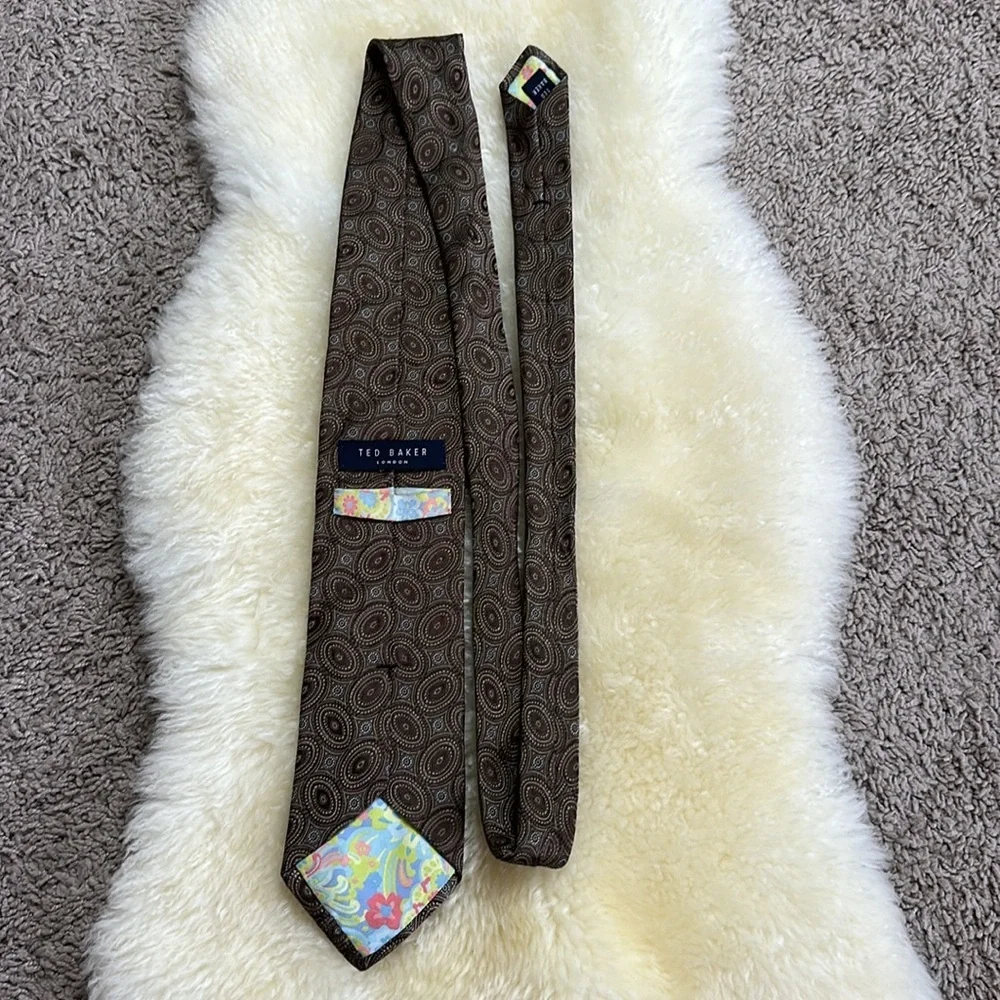 TED BAKER LONDON Men’s 100% Silk Tie Hand Tailored in USA